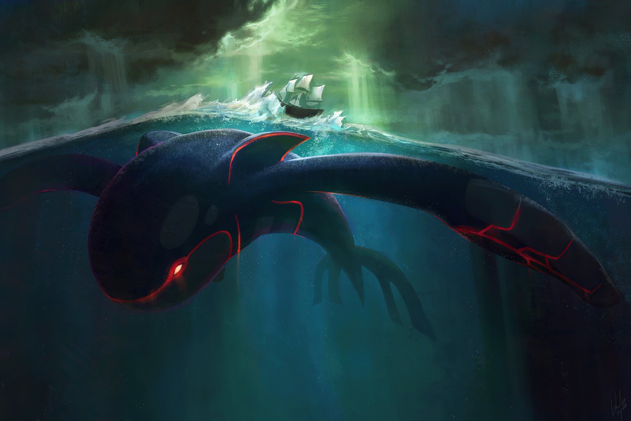 Big Kyogre Pokemon 4k