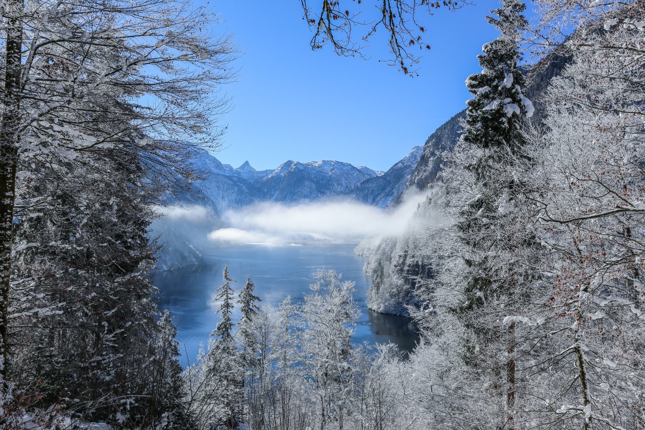 Cold Mountains Range During Winter
