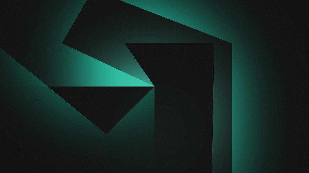 Abstract 4k Shapes Blue Side