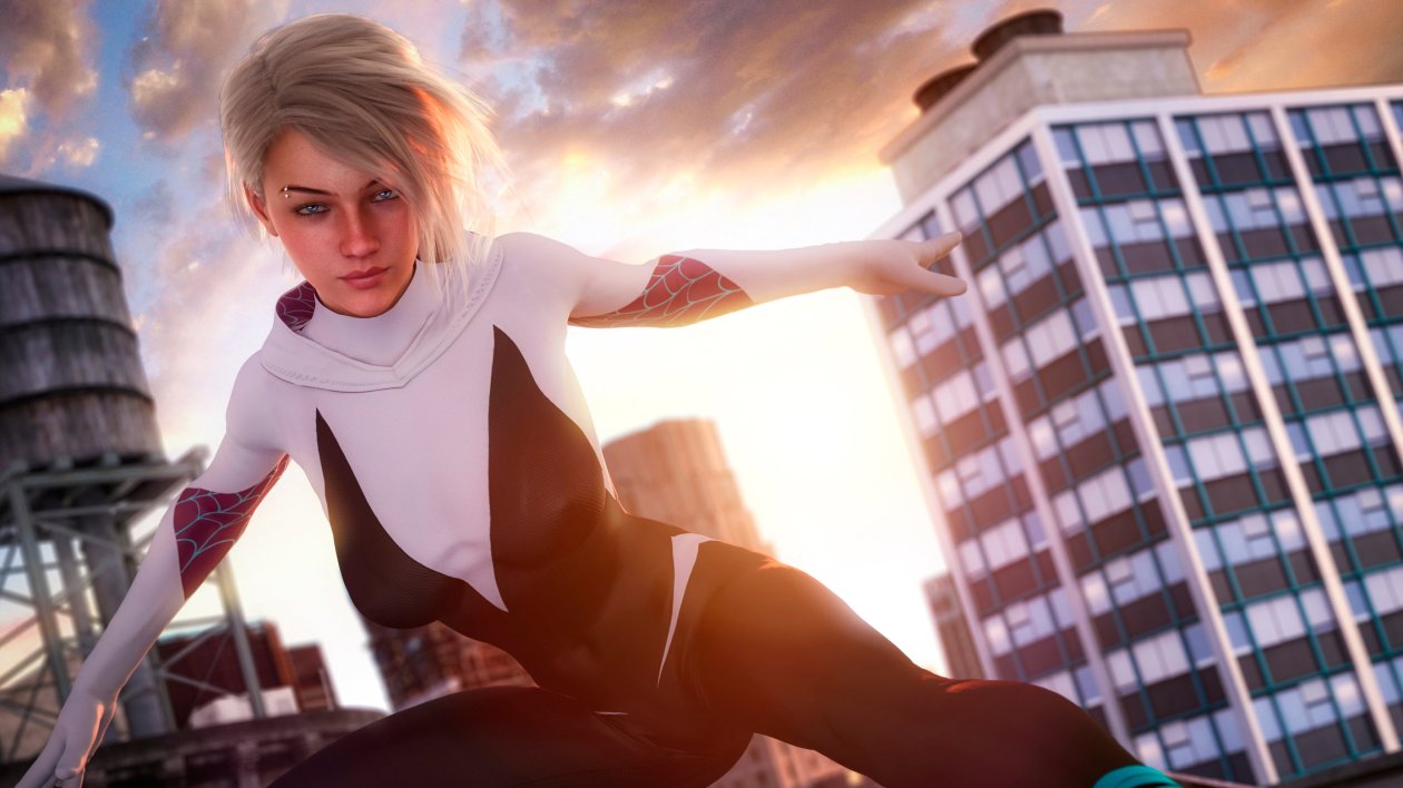 Gwen Stacy Cgi Art