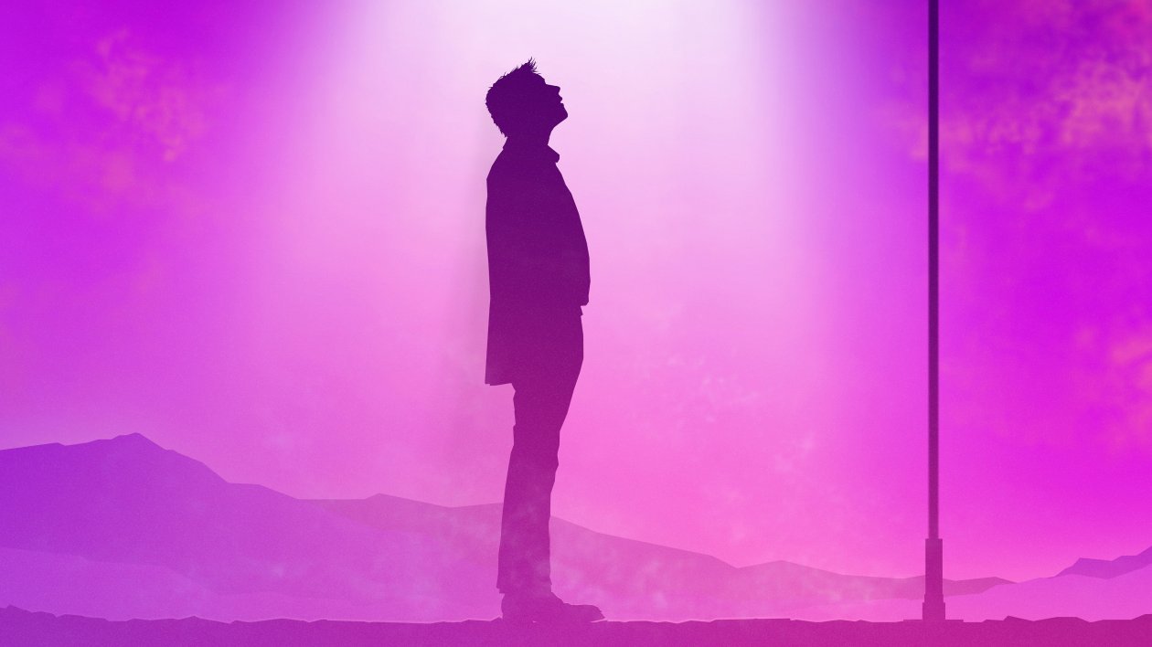 Standing Under Street Light 4k