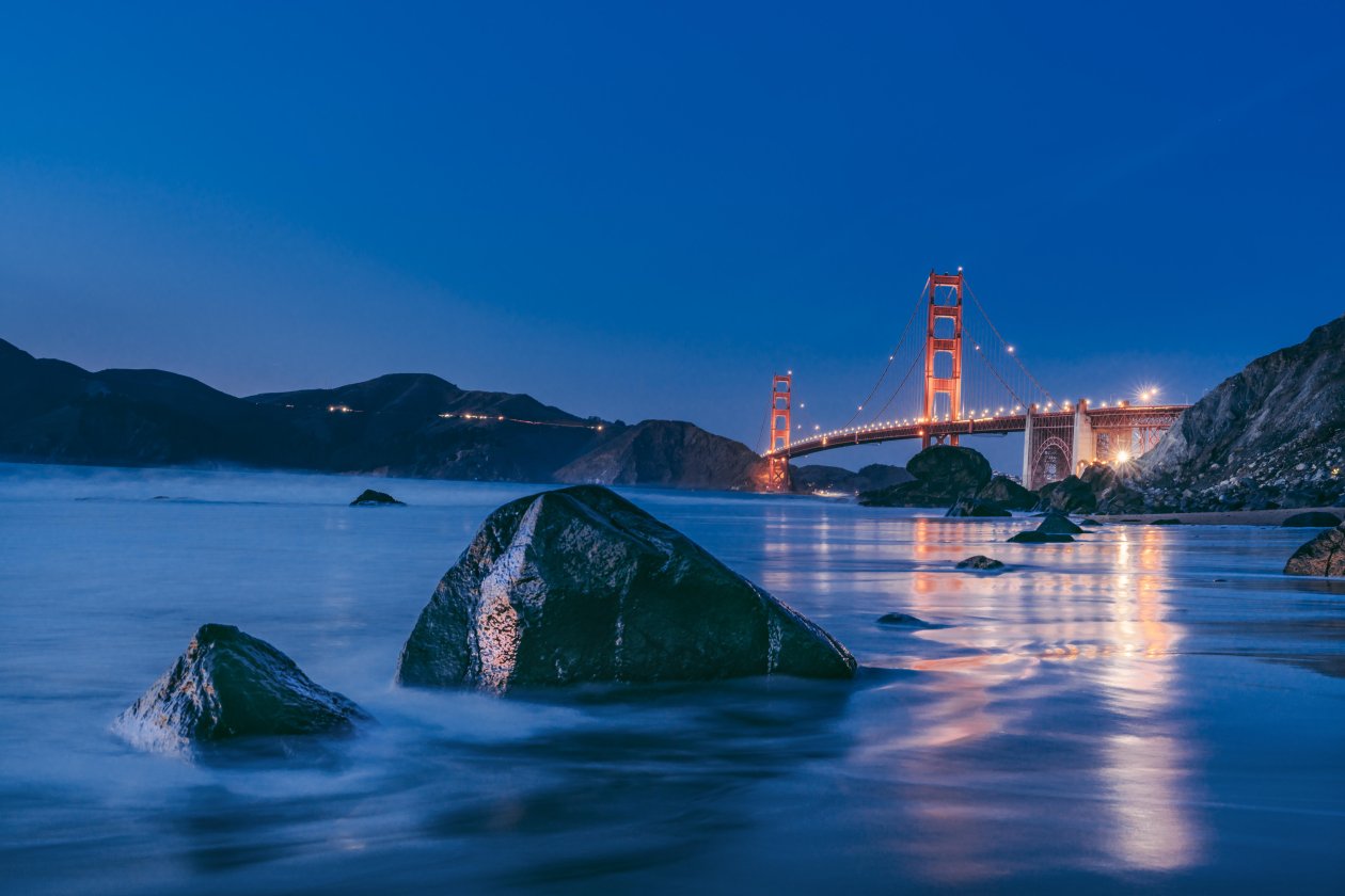 Golden Gate Bridge Sunset 8k