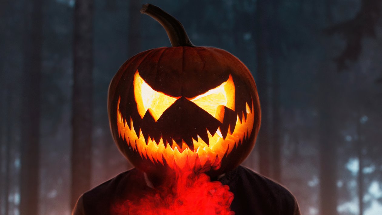 Halloween Glowing Mask Boy 4k