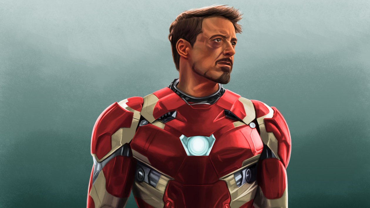 Robert Downery JR Iron Man Art