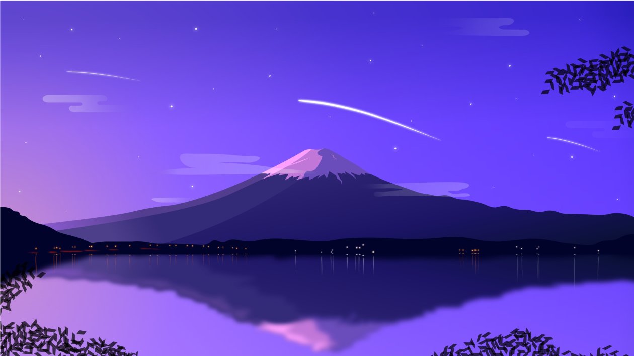 Mount Fuji Minimal 4k