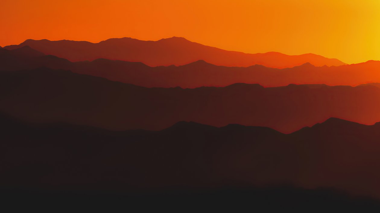 Mountains Steps Sunset 5k