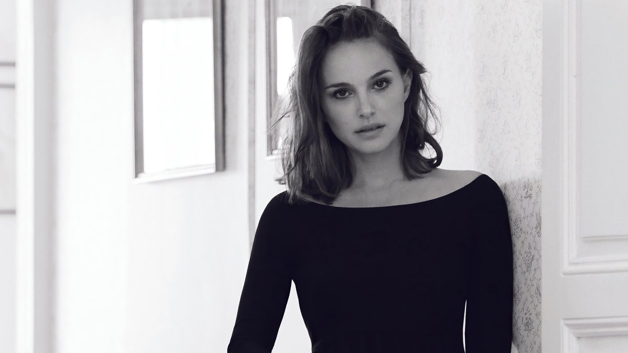 Natalie Portman Monochrome 4k