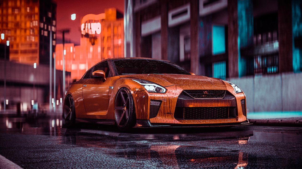 Nissan Gtr Nfs Front 4k