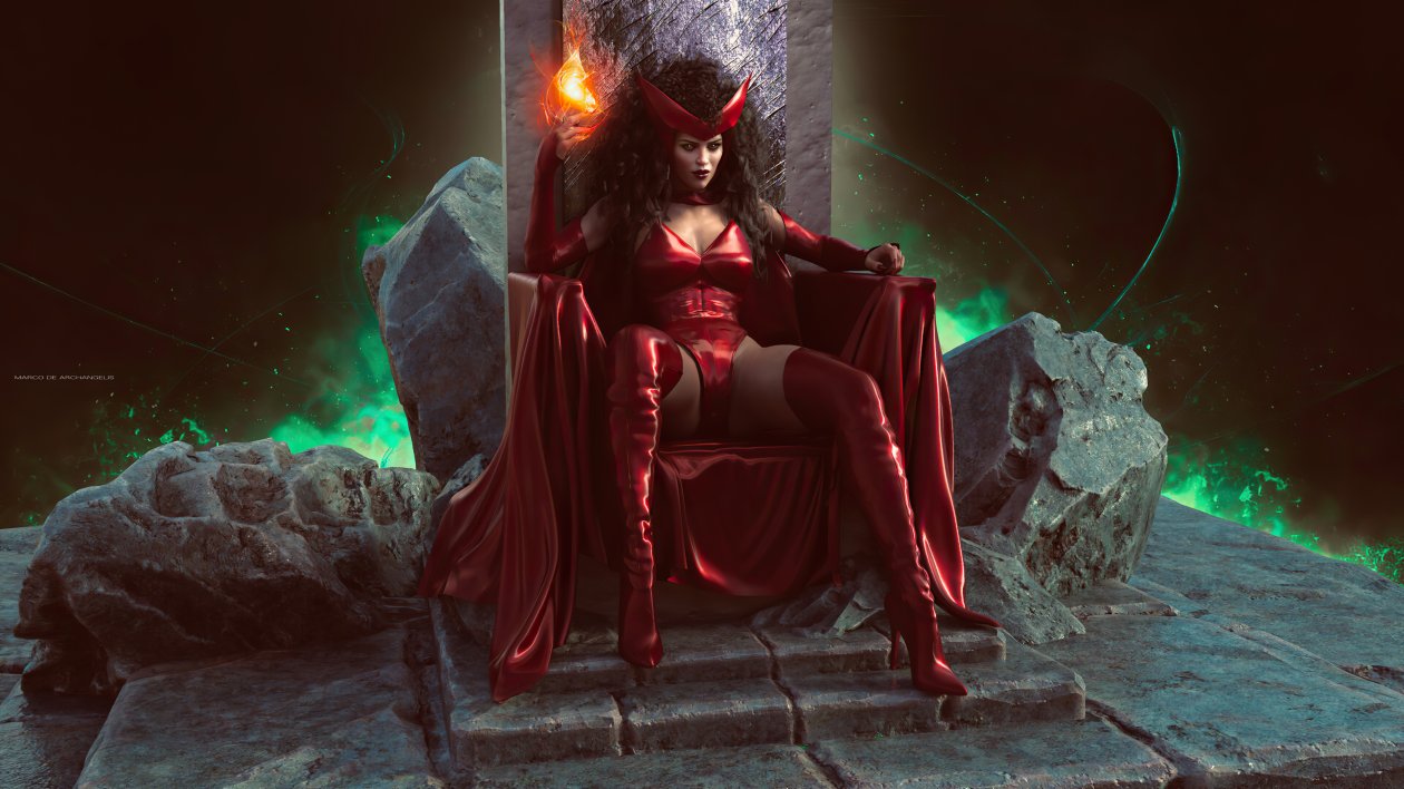 Scarlet Witch Power 4k Cosplay