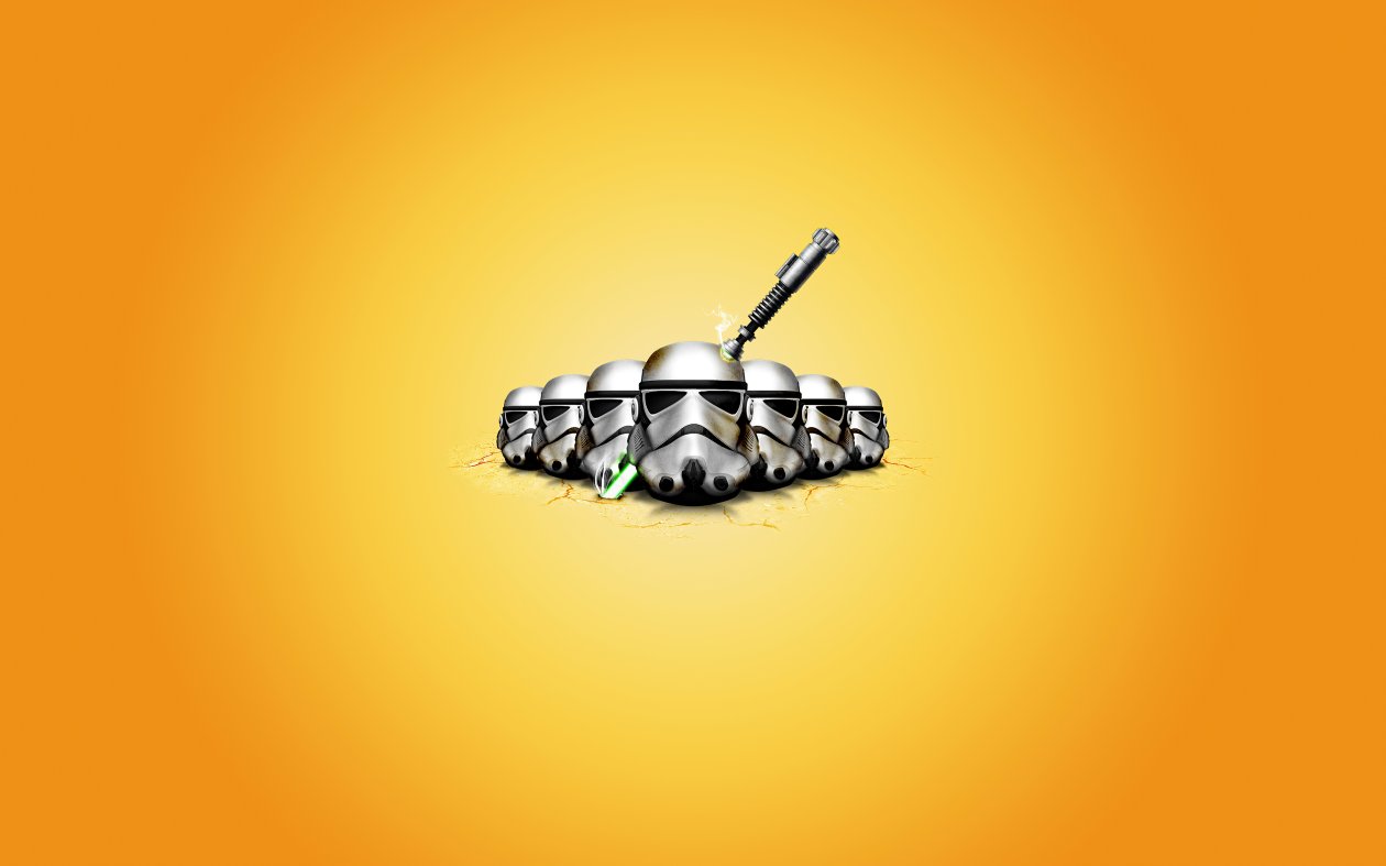 Star Wars Minimal Logo 4k