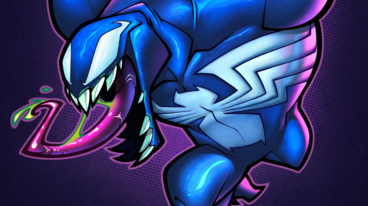 Venom Chibi Artwork 4k