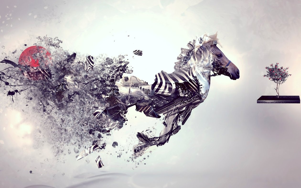 Zebra Abstract Art
