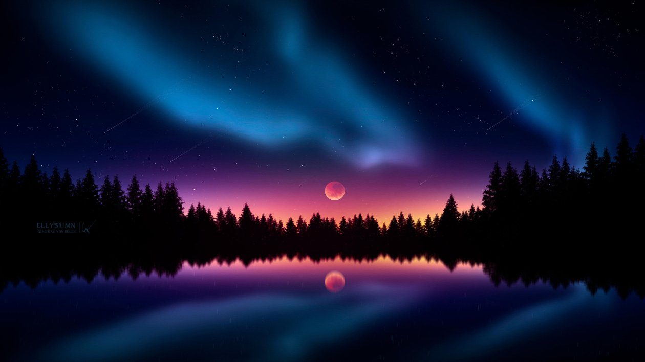 Colorful Night Stars