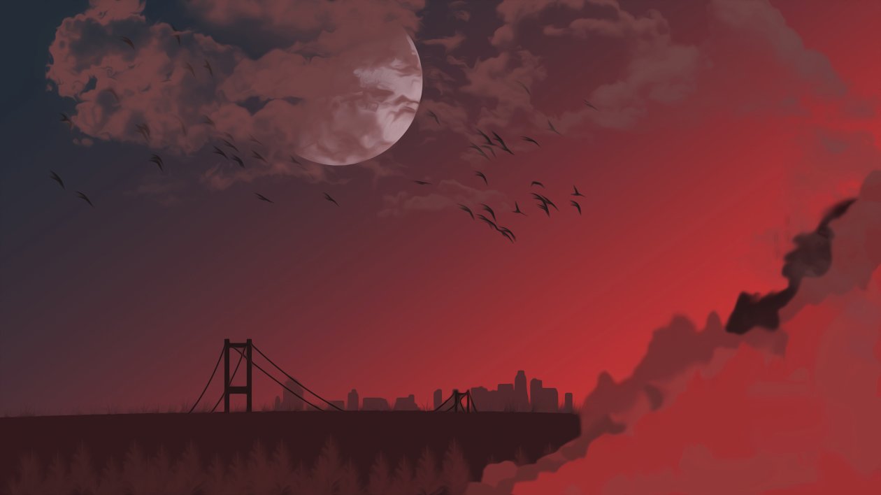 Night And Sunset City 5k