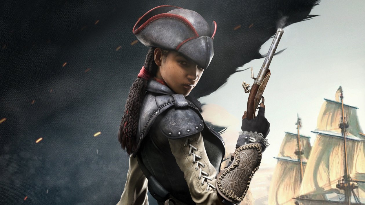 Black Assassins Creed Character 4k