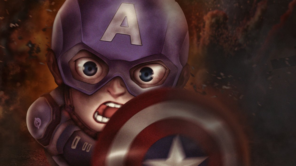 Chibi Captain America