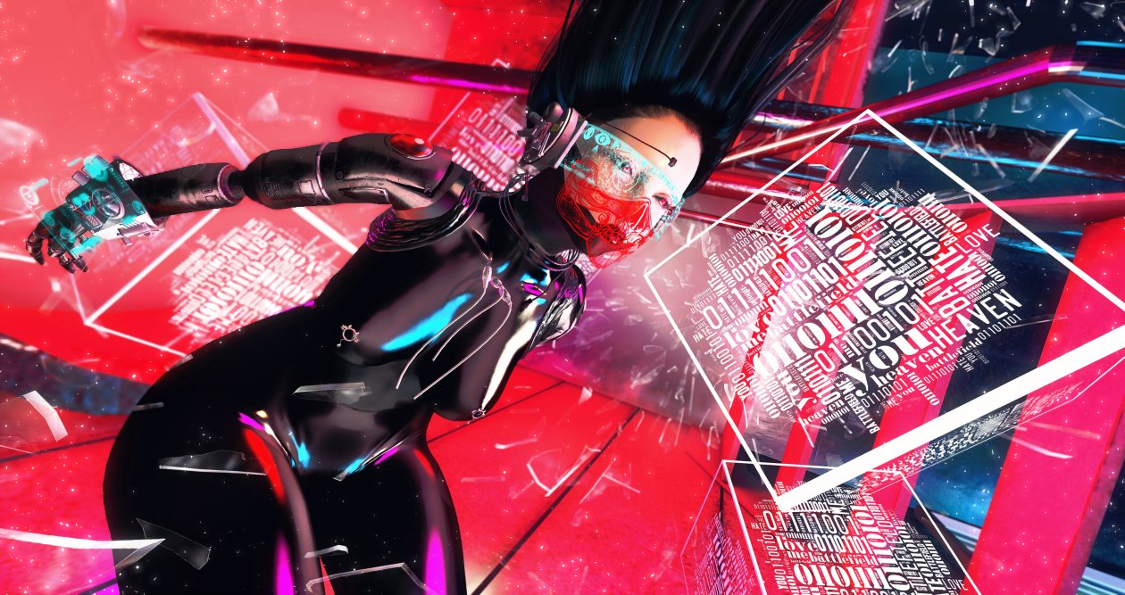 Cyberpunk Digital Girl 4k