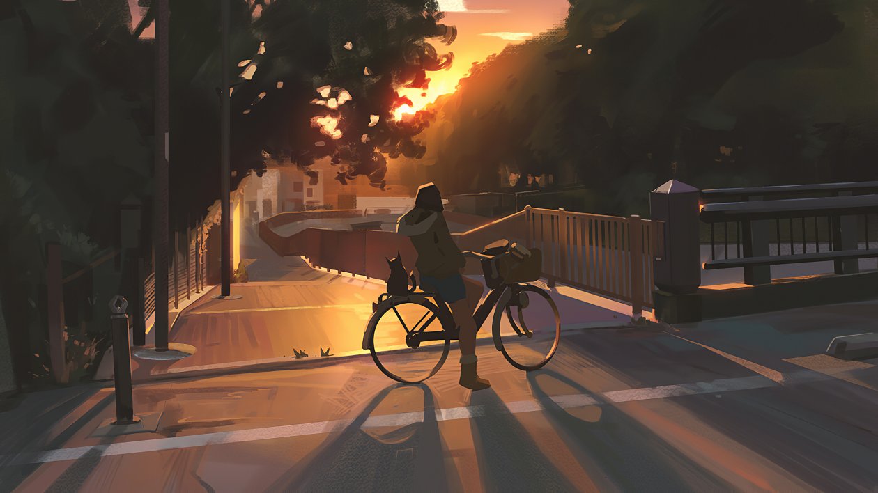 Evening Cycle Ride 4k