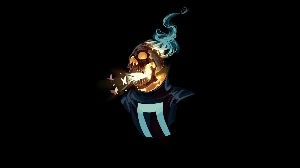 Ghost Rider 4k Minimalism 2020