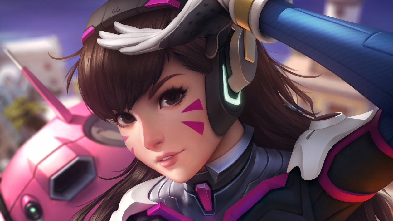 Dva Overwatch Anime Girl 4k Artwork