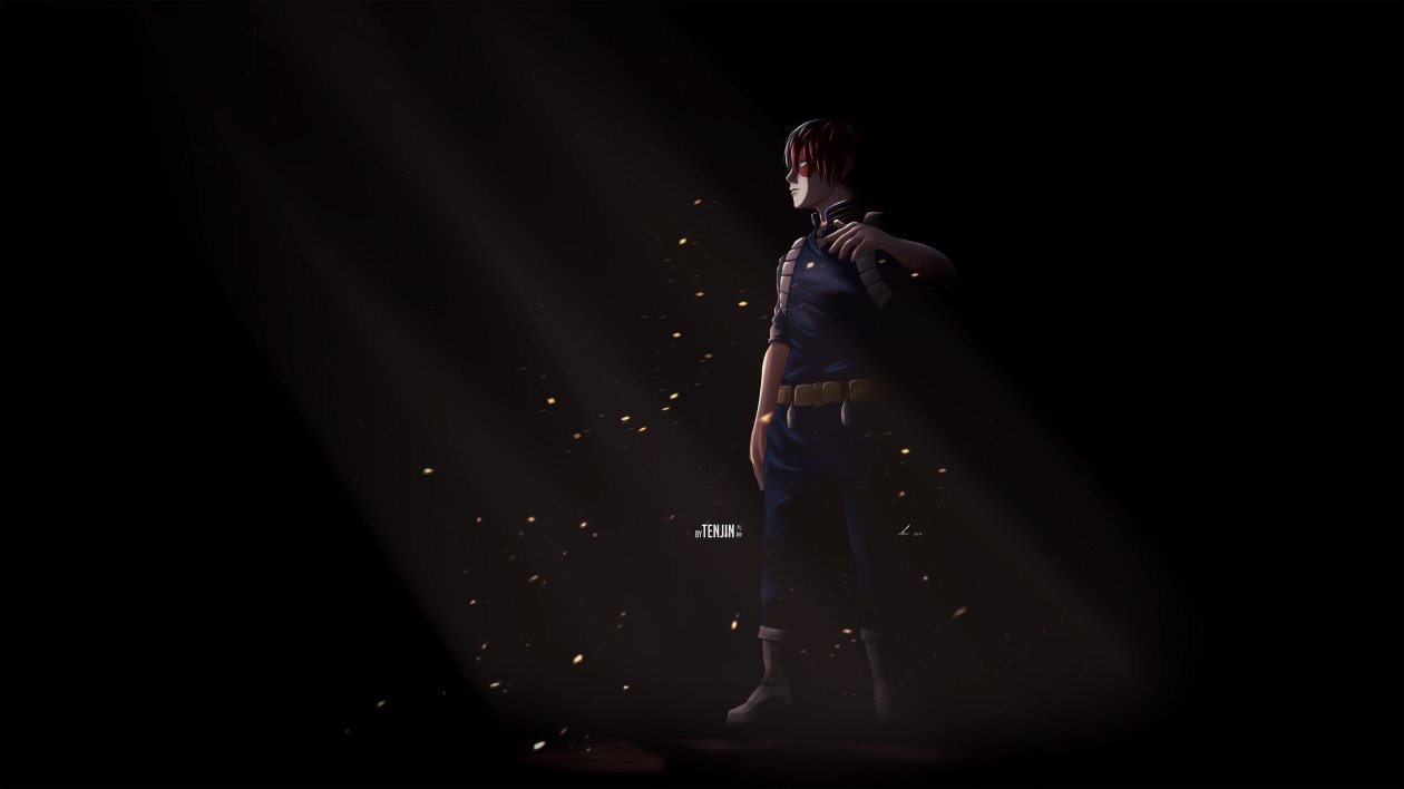 Shouto Todoroki My Hero Academia 4k Art