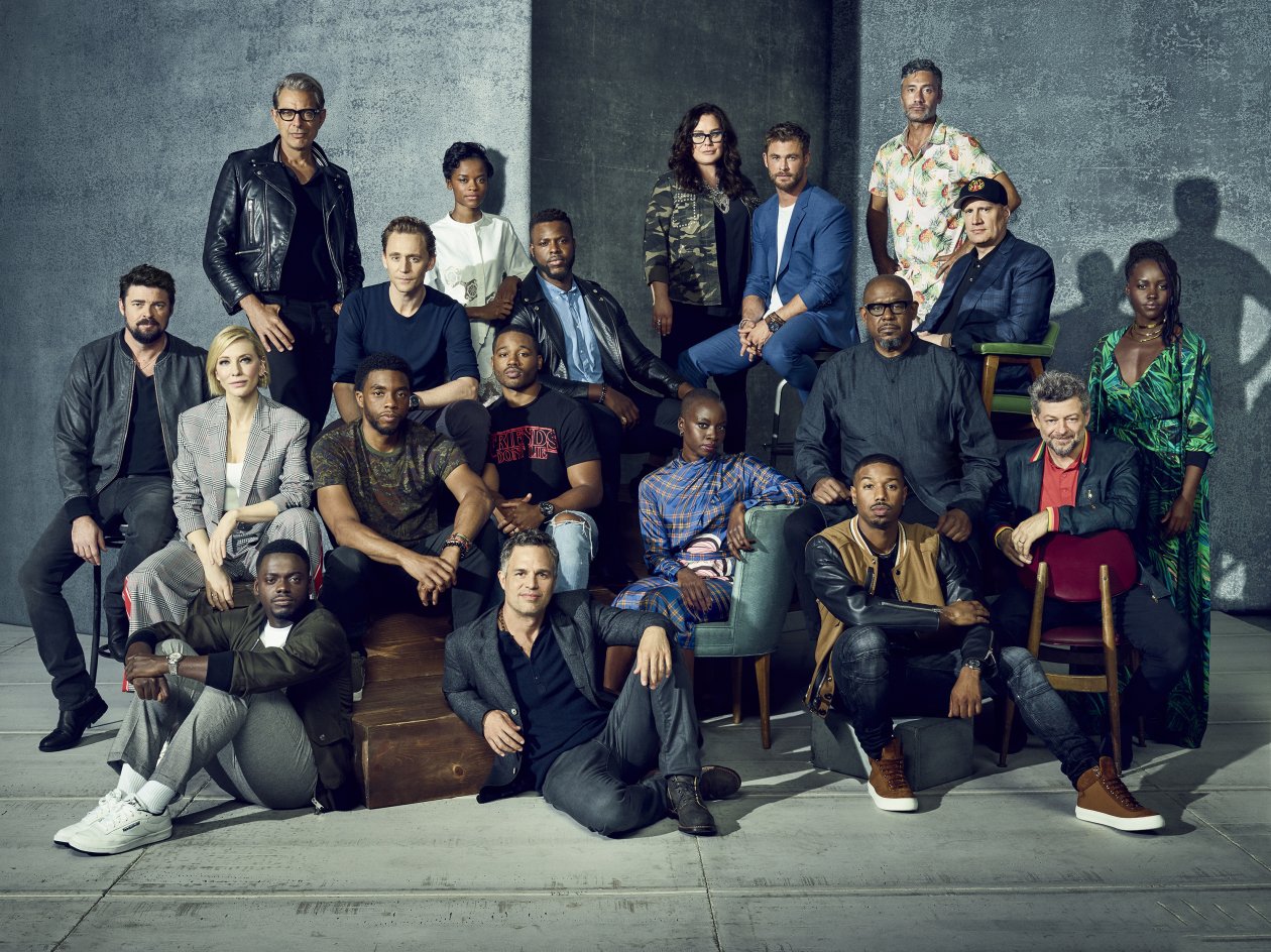 Thor Ragnarok And Black Panther Cast Photoshoot