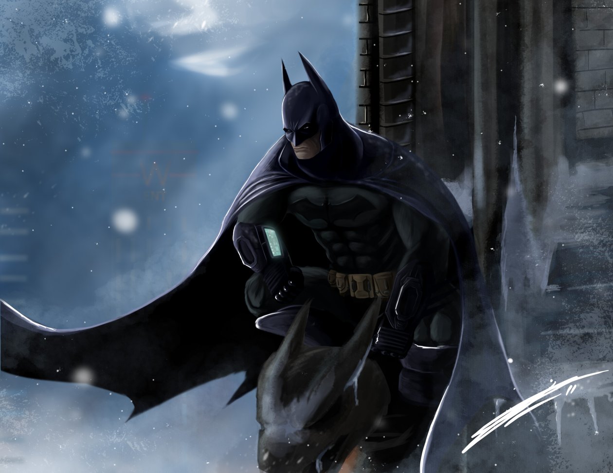 Batman Gargoyle Pose 4K