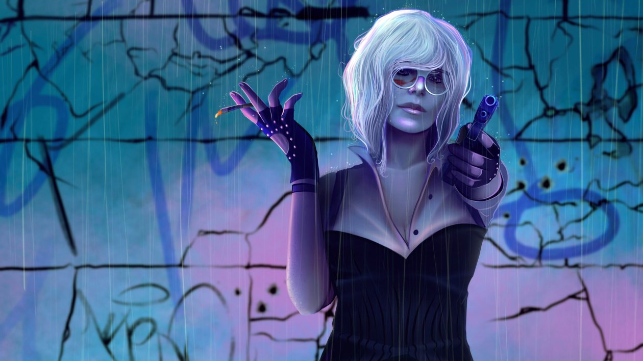 Atomic Blonde Smoke And Shoot