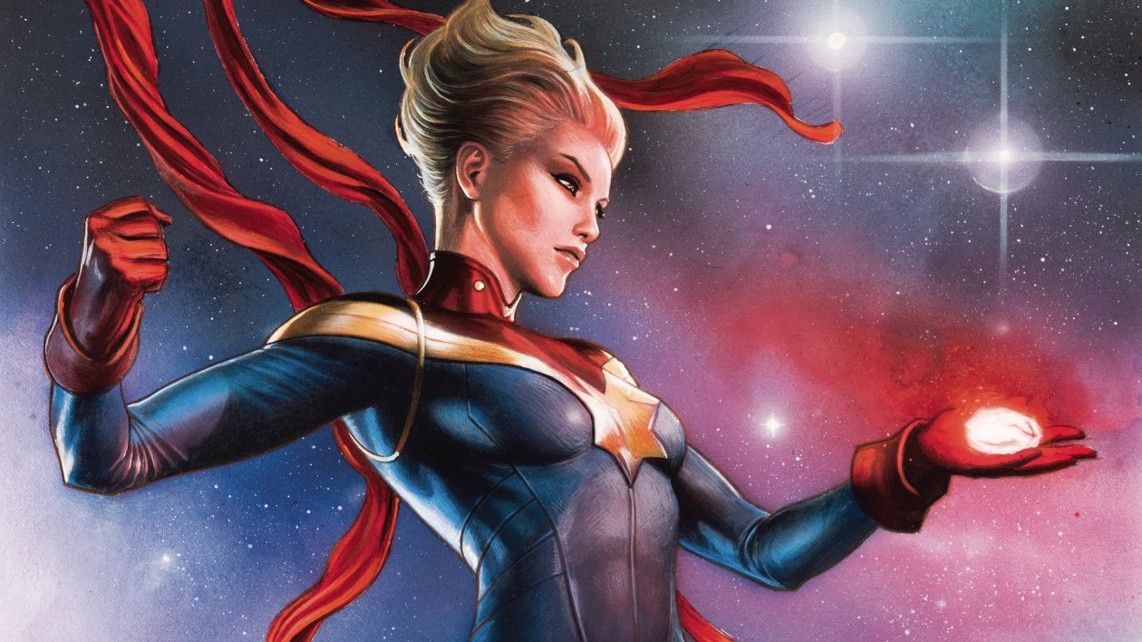 Captain Marvel Comic Book Art