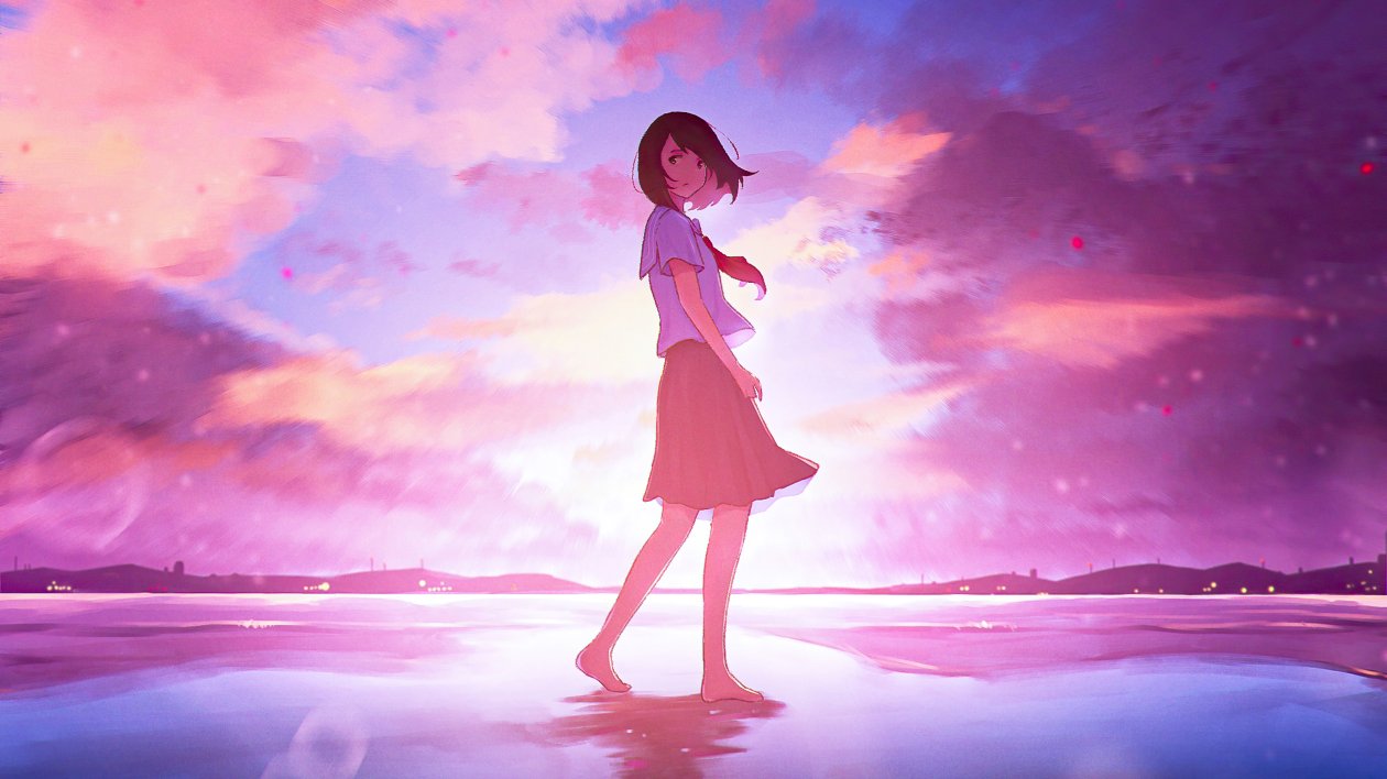 Animegirl In School Uniform 4k