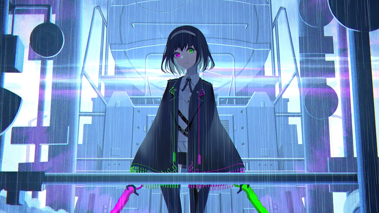 Anime Girl With Two Swords 4k