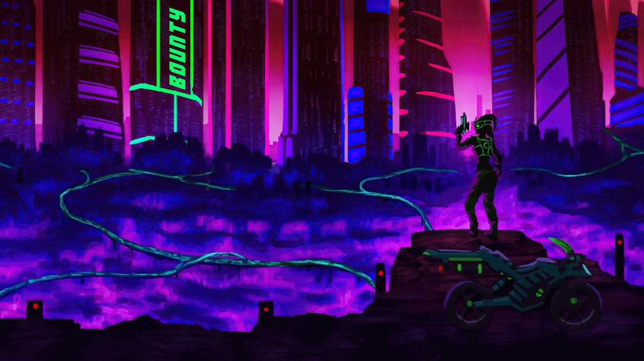 Bounty Hunter In Carbon City 4k
