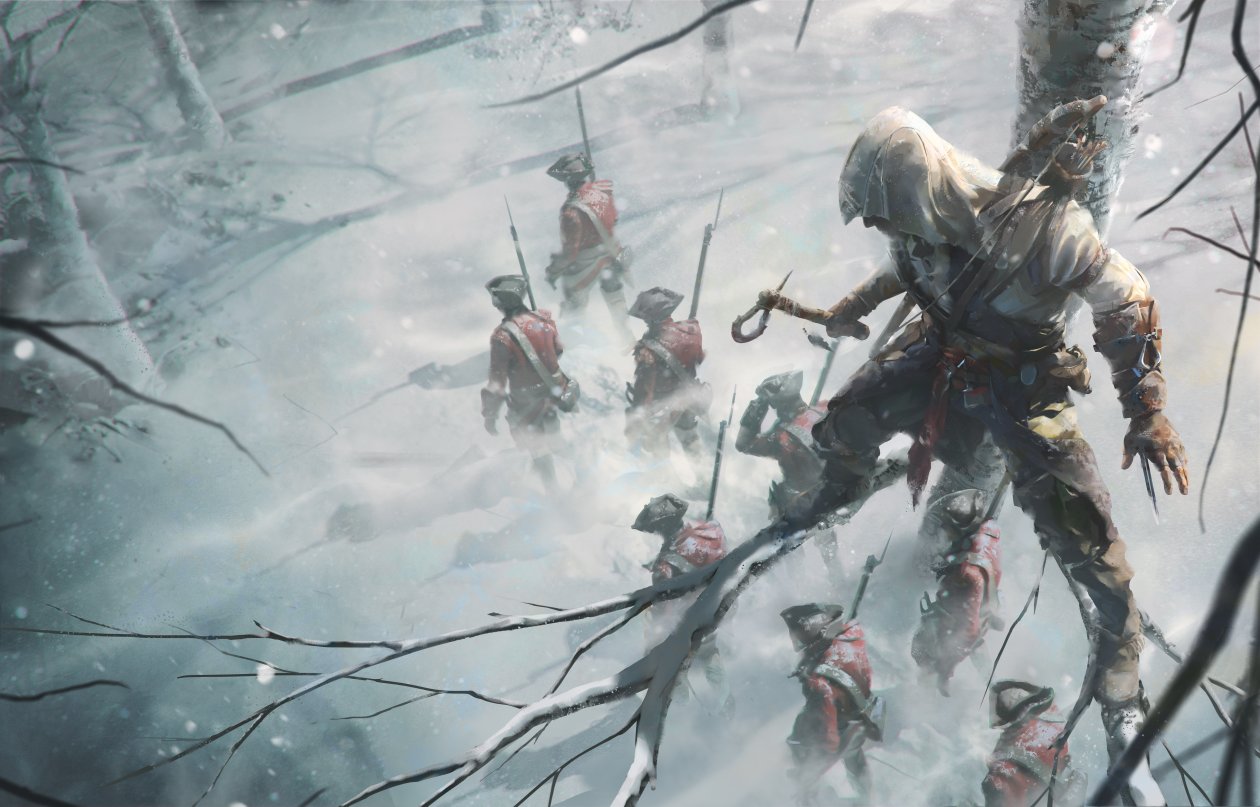 Assassins Creed 3 Key Art 8k