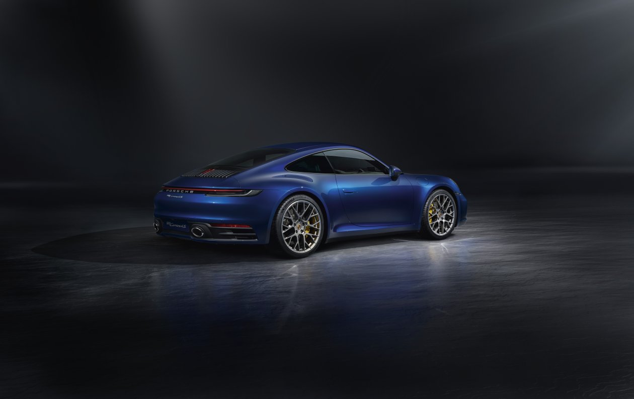 Blue Porsche 911 Rear 5k