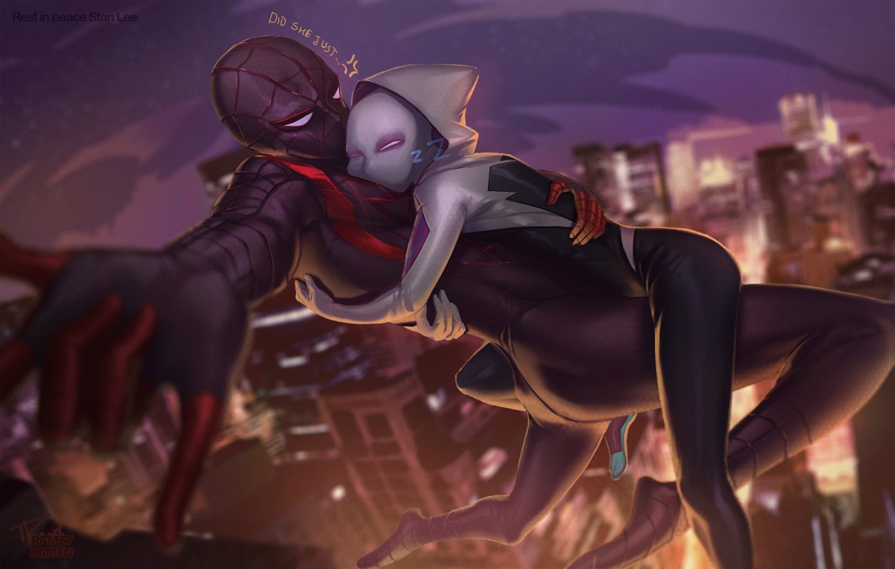 Miles Morales And Gwen Stacy