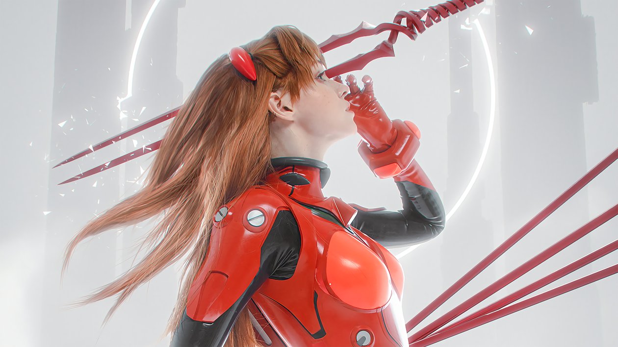 Asuka Langley Soryu Shirogane Sama Cosplay 4k