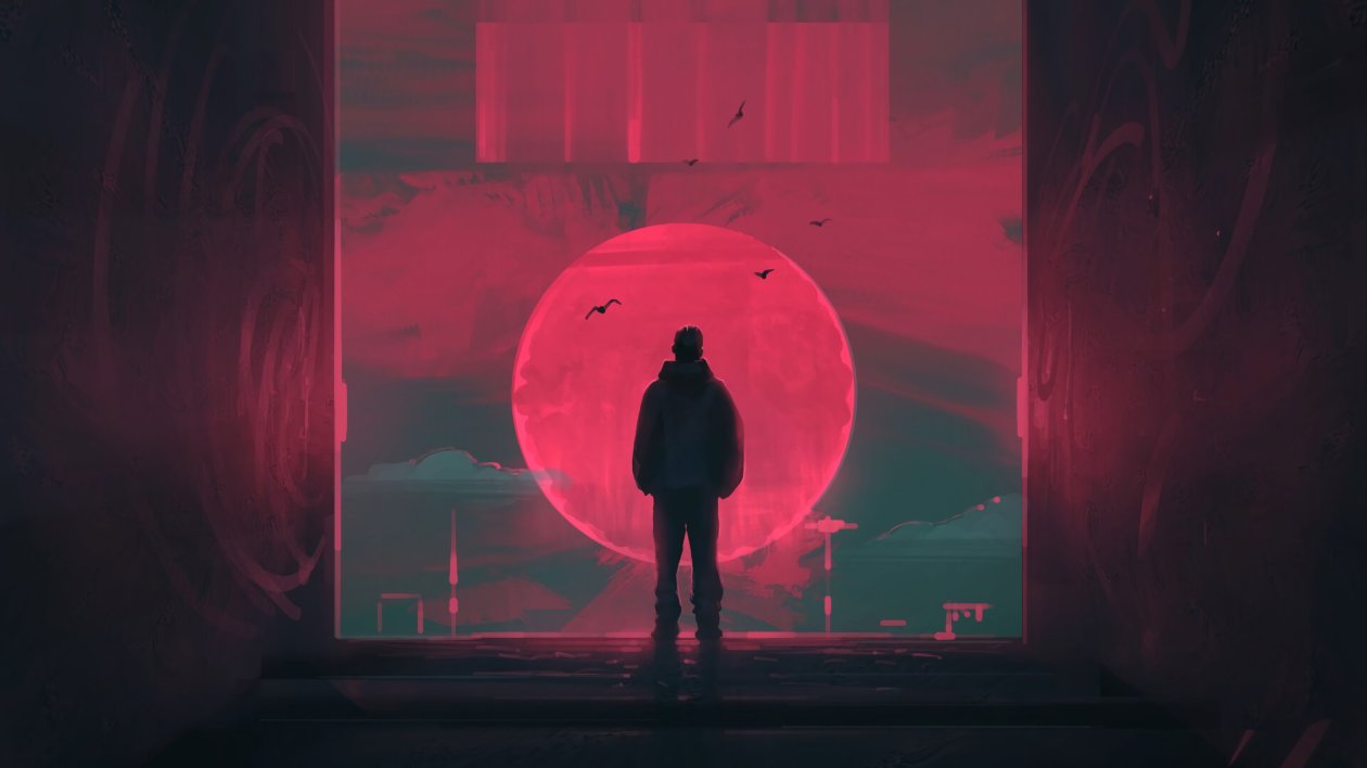 The Retrowave Door 4k