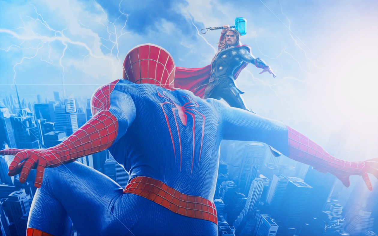 Spiderman Vs Thor