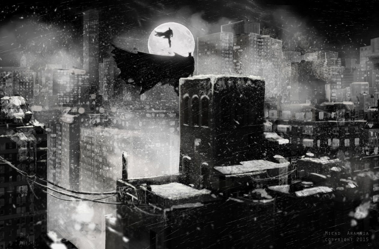 Superman Batman 4k Monochrome