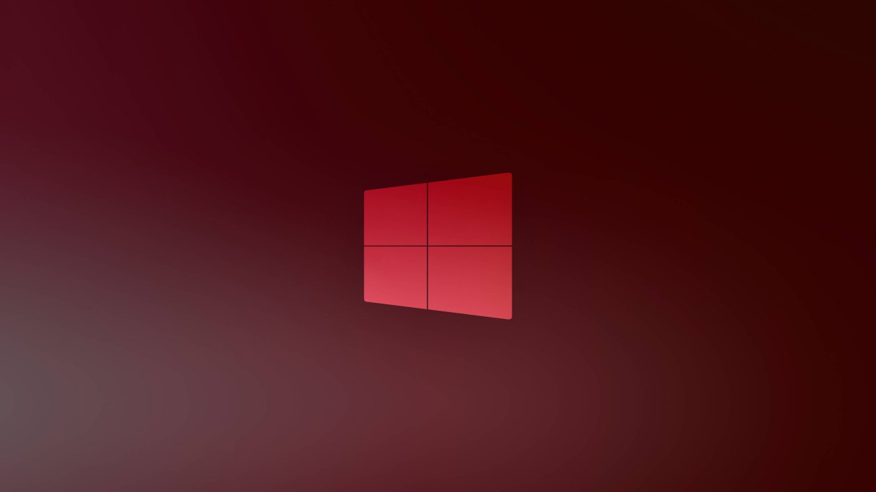 Windows 10 X Red Logo 5k