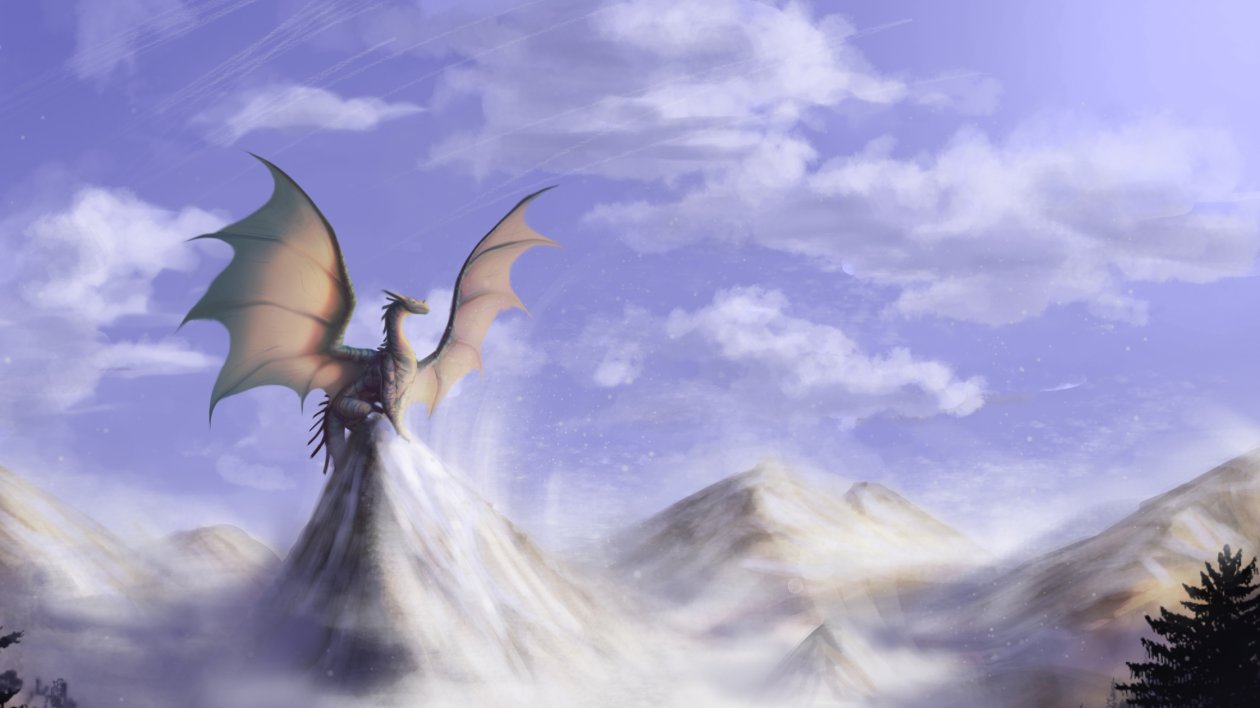 Big Dragon On Mountain
