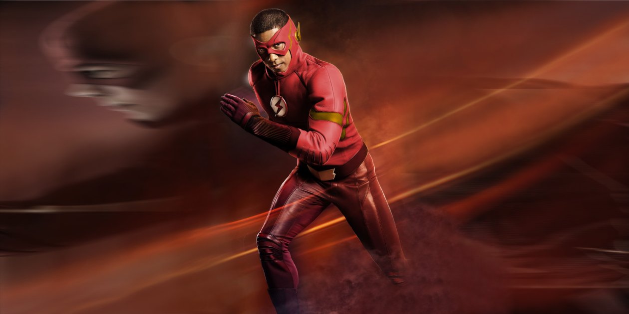 Wally West As The Flash Red Suit