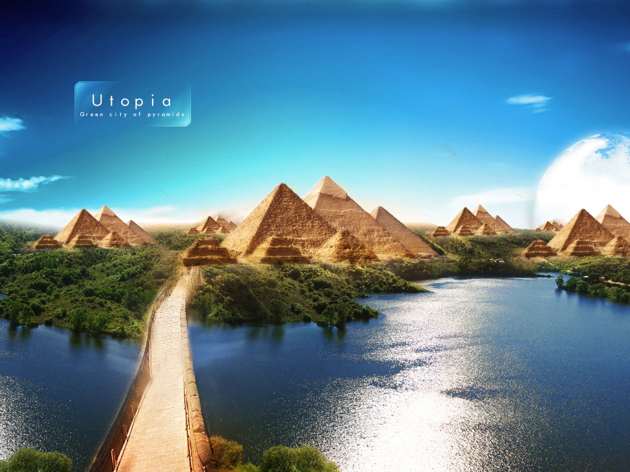 Pyramids Of Utpoia Beautiful Scenery