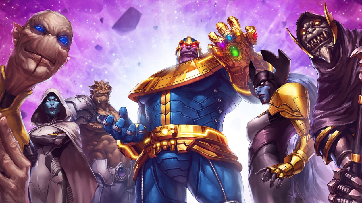 Thanos And His Team Marvel Contest Of Champions