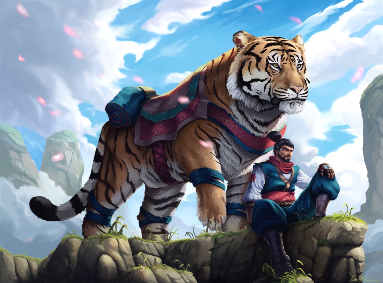 Man With Tiger