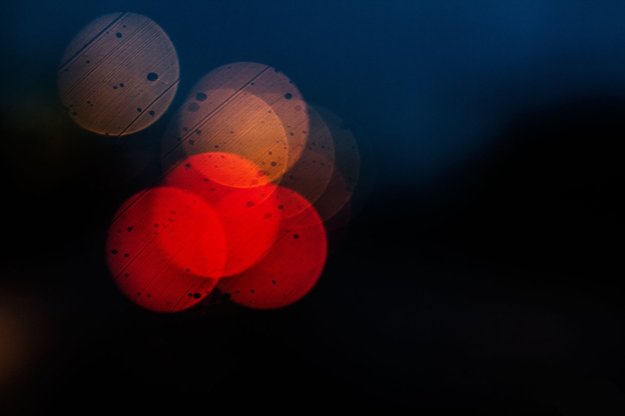 Bokeh Colors Dark Blur 5k