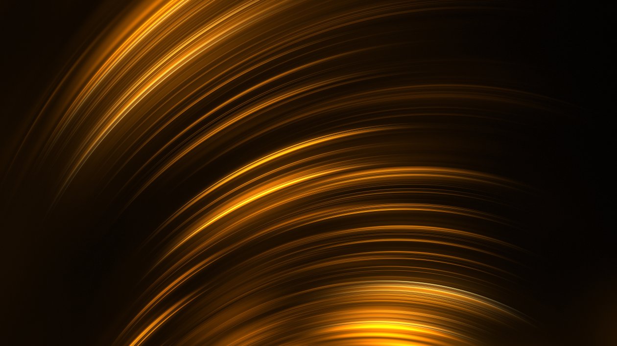 Gold Black Lines 3d Abstract 5k