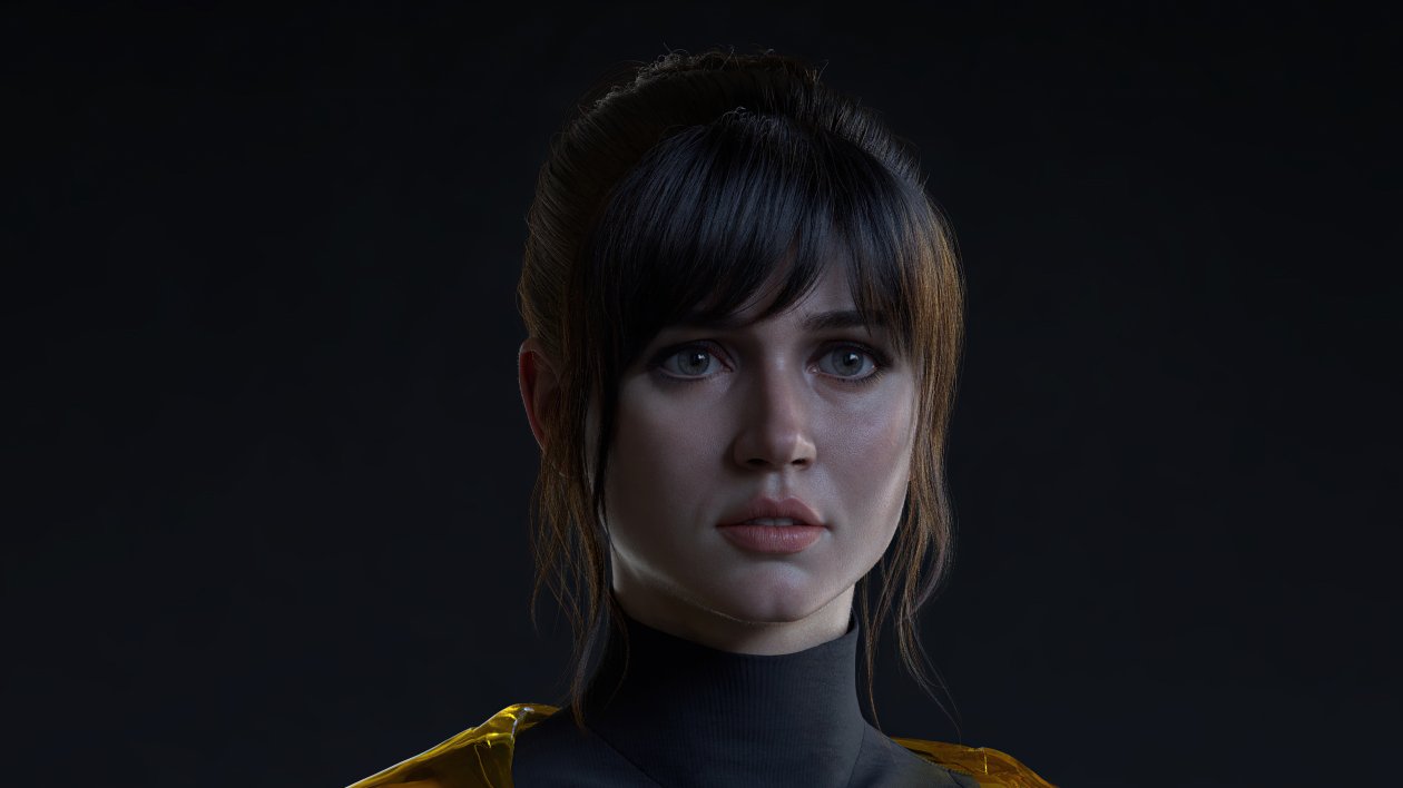 Ana De Armas Rendered Art 4k