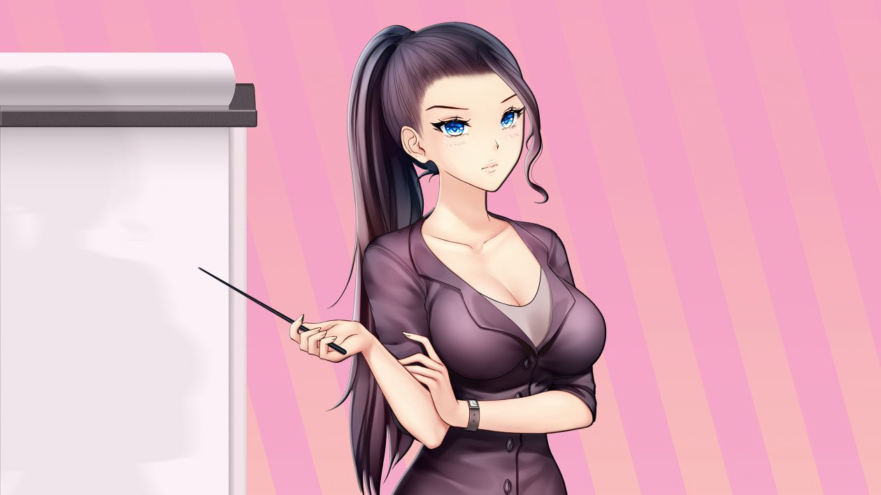 Anime Office Girl 4k