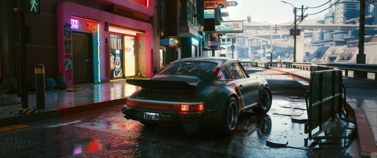 Porsche Cyberpunk 2077 In City 5k
